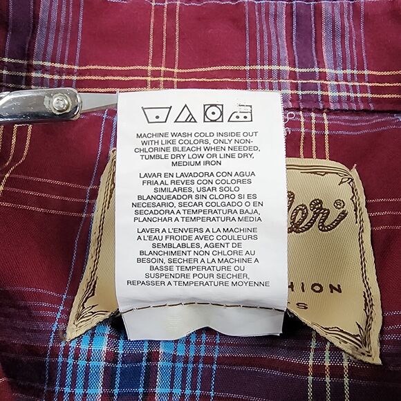 Wrangler Shirt Mens 2XL Plaid Western Pearl Snap Long Sleeve Button Up Casual - Picture 15 of 15